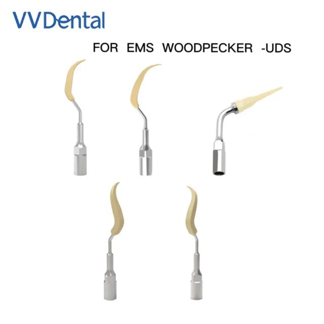 Dental Ultrasonic Dental Scaler Tip For EMS WOODPECKER-UDS Handpiece For Cleaning Dentures Implant Ceramic Orthodontic Teeth on Productcaster.