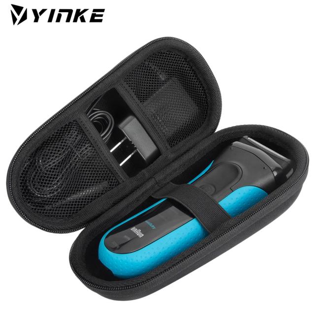 Yinke EVA Hard Case for Braun Series 3/ Series 5, 3040s, 3010S, 5018s, 5140s Electric Razor Protective Cover Travel Storage Bag on Productcaster.