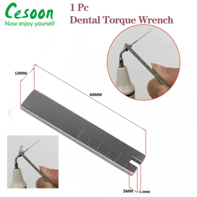 1Pc Dental Torque Wrench Ultrasonic Scaler Tips Stainless Steel Spanner Key For EMS Satelec Woodpecker DTE Tools Lab Supplies on Productcaster.