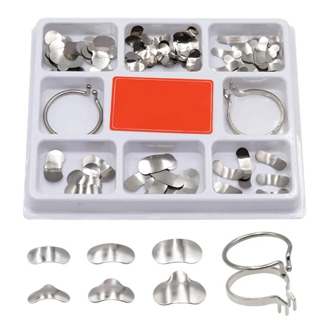 Denspay 100Pcs Dental Sectional Matrix System Dental Sectional Matrix Band Resin Clamping Seperating Ring Dentist Tools on Productcaster.