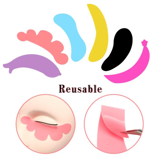 1Pair Silicone Eyelash Pad Reusable Eyelash Extension Patch Lash Extensions Makeup Under Eye Patches Lashlift Eye Pads Silicone on Productcaster.