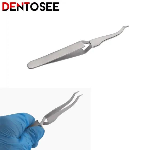 New Dental Orthodontic Posterior Bracket Buccal Tube Bonding Tweezer Holder Forcep Placer Surgical Instrument Dentist Tool Steel on Productcaster.