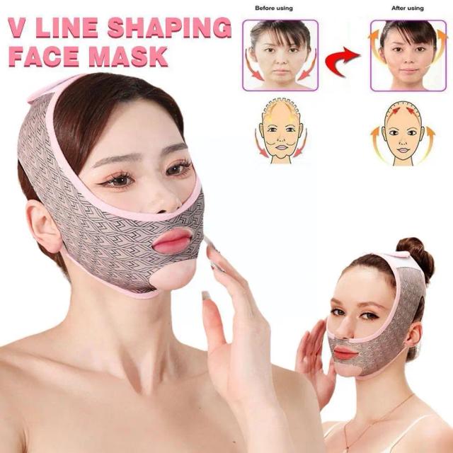 Reducer Chin Up Mask Face Sculpting Sleep Mask Lifting Strap Belt Slimming Face Line Facial V Face Masks Shaping Beauty health on Productcaster.