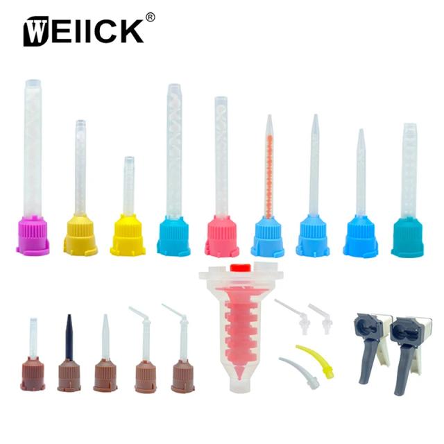 50pcs/pack Disposable Dental Impression Mixing Tips Mixing Tube Silicone Rubber Film Dental Product Dentistry Materials on Productcaster.