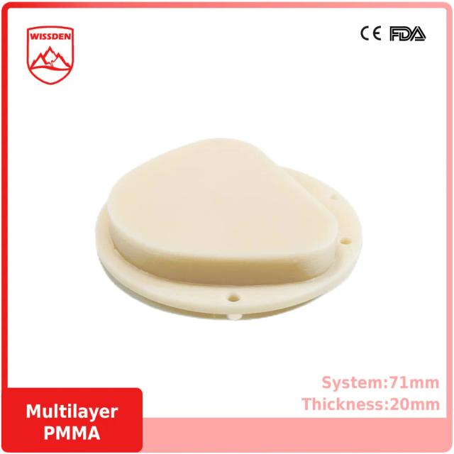 Wissden Multilayer PMMA Blocks 71,20mm Dental Lab Materials AG System CAD/CAM on Productcaster.