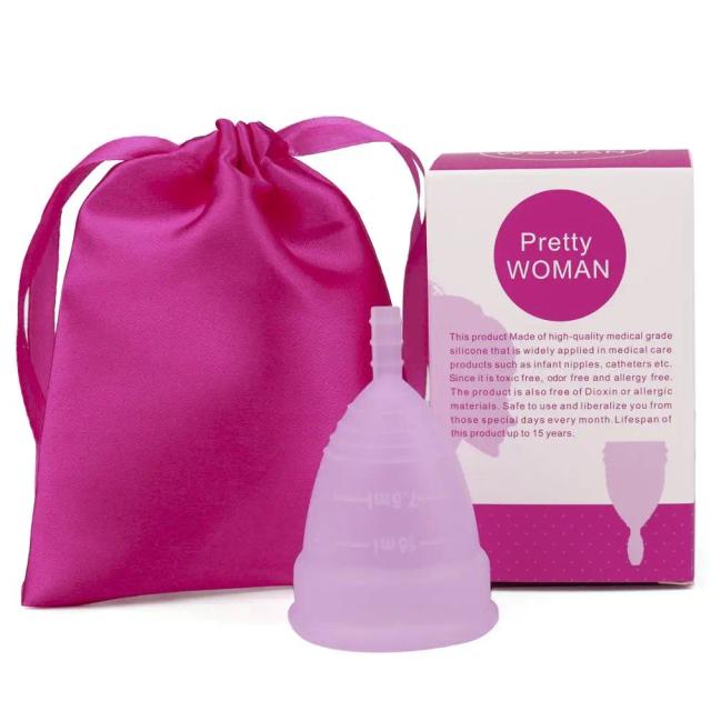 Medical Silicone Menstrual Cup Feminine Hygiene Period Silicone Cup Menstrual Colletor Copita Lady Women Cup on Productcaster.