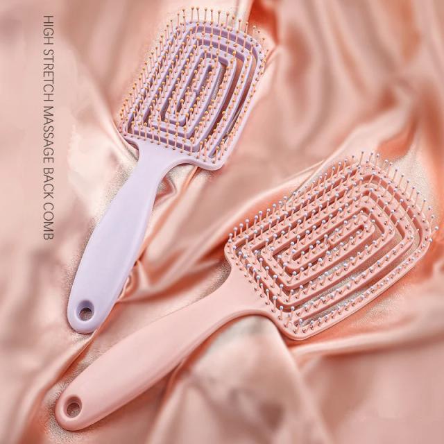 Mosquito-repellent TT comb Hair styling set smooth hair eight-prong rib comb hollow massage comb hair dye brush on Productcaster.