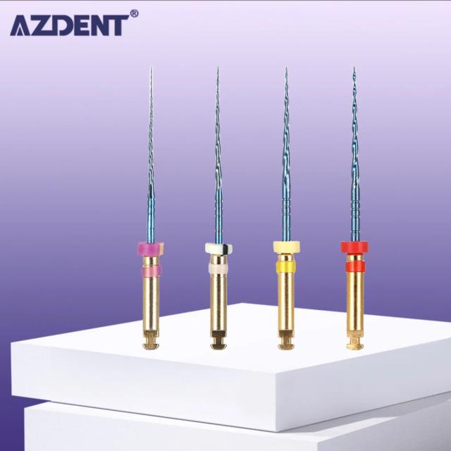 AZDENT Dental Engine Use 25mm 10#-25# NiTi Rotary File Endo Root Canal Files Dentist Tool Instrument on Productcaster.