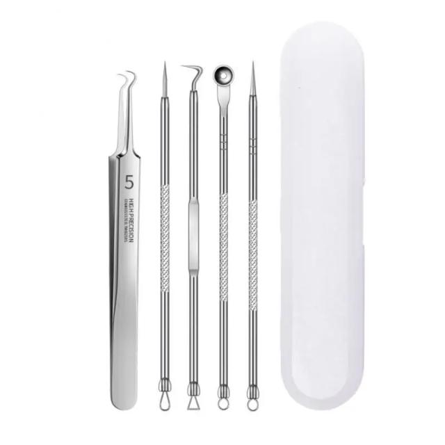 German Ultra-fine No. 5 Cell Pimples Blackhead Clip Tweezers Beauty Salon Special Scraping & Closing Artifact Acne Needle Tools on Productcaster.