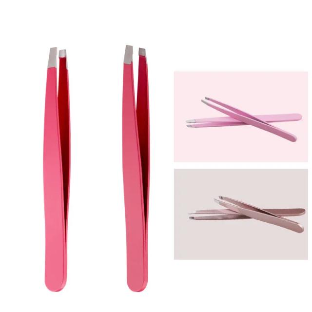 Stainless Steel Eyebrow Tweezer Hair Pluckers Clip Eyebrow Trimmer Clip Makeup Beauty Repair for Eyebrow Tool on Productcaster.