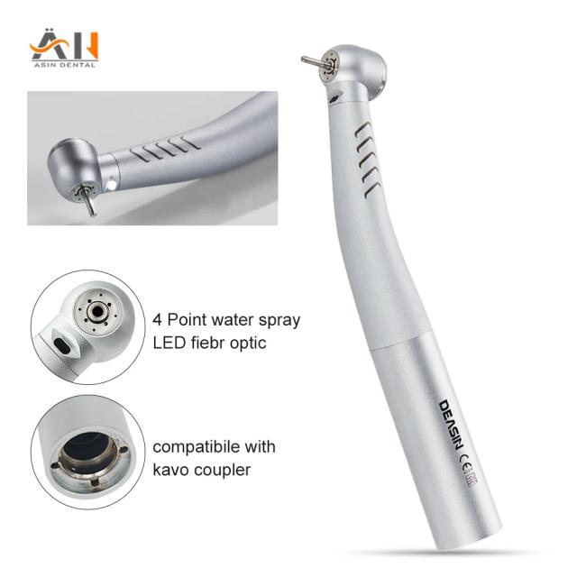 Dental K Type Dental High Speed Fiber Optic LED Turbine Handpiece For KAVO Coupler 6 Holes Dental Material Tools on Productcaster.