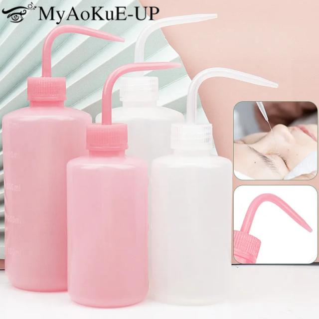 250/500ml Eyelash Extension Clean Washing Bottle Clear Plastic Blow Wash Bottle Tattoo Wash Squeezy Laboratory Measuring Bottle on Productcaster.