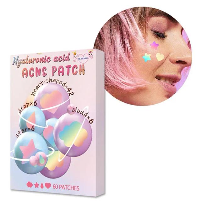 60pcs Colorful Laser Invisible Acne Removal Pimple Patch Beauty Acne Tools Pimple Acne Concealer Face Spot Scar Care Stickers on Productcaster.