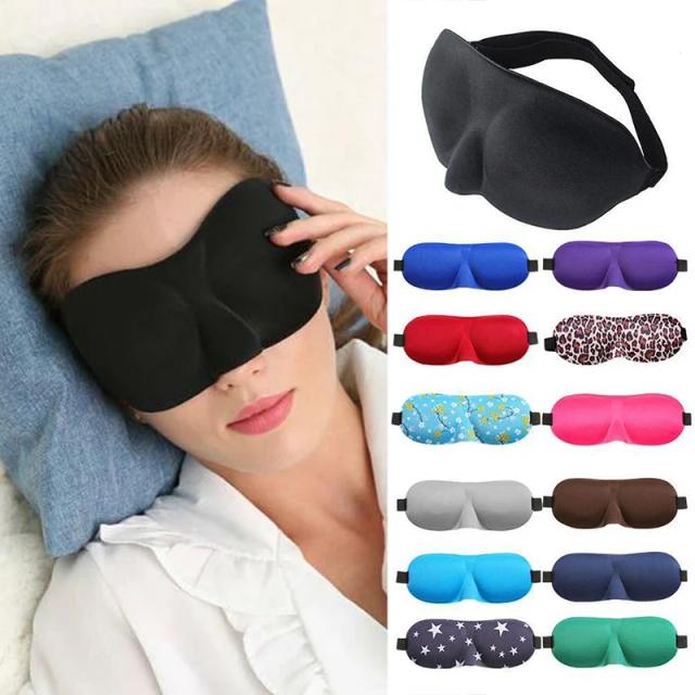 3D Sleeping Mask Block Out light Eye Mask for Sleeping Comfort Eye Shades for Travel Nap Blindfold Sleeping Aid Eye Patch Masks on Productcaster.