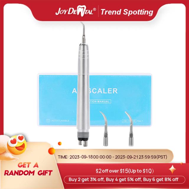 JOY DENTAL Air Scaler Handpiece Super Sonic Scaling Technology High Frequency Pneumatic Scaler 2/4 Hole Optional on Productcaster.