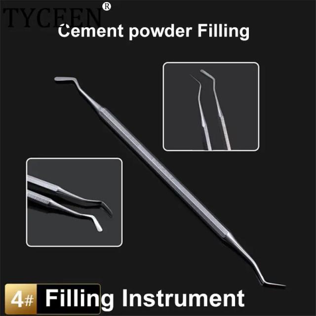 Dental Cement Powder Filling Tools 2# 3# 4# Good quality Spatula Stainless steel Double Ended Filler Filling Instrument on Productcaster.