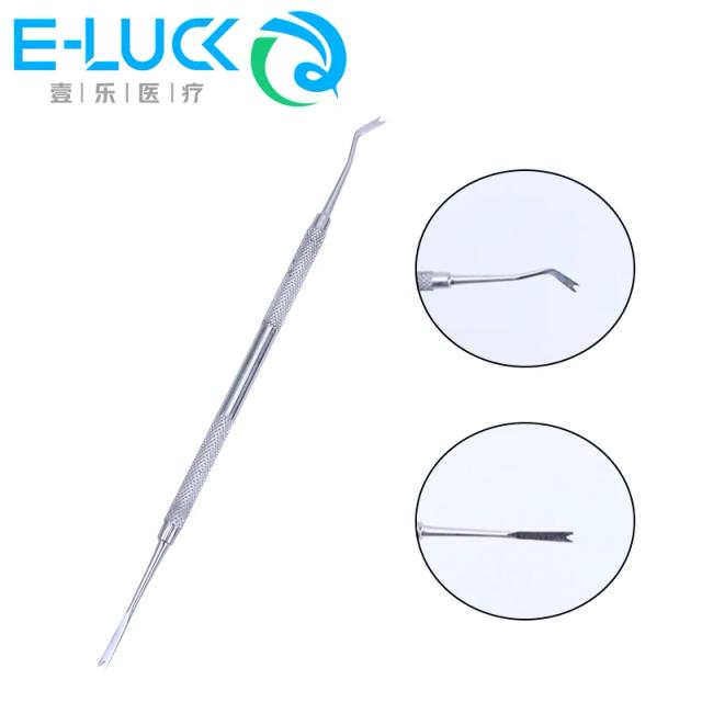 1Pc Dnetal Orthodontic Double Ended Ligature Director Curved with Scaler Fine Narrow Dentist Lab Tool on Productcaster.