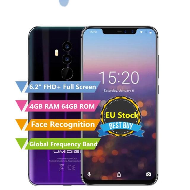 UMIDIGI UMI Z2 4GB RAM 64GB ROM Helio P23 MTK6763 2.0GHz Octa Core 6.2" FHD+ Full Screen Quad Camera Android 4G LTE Smartphone on Productcaster.