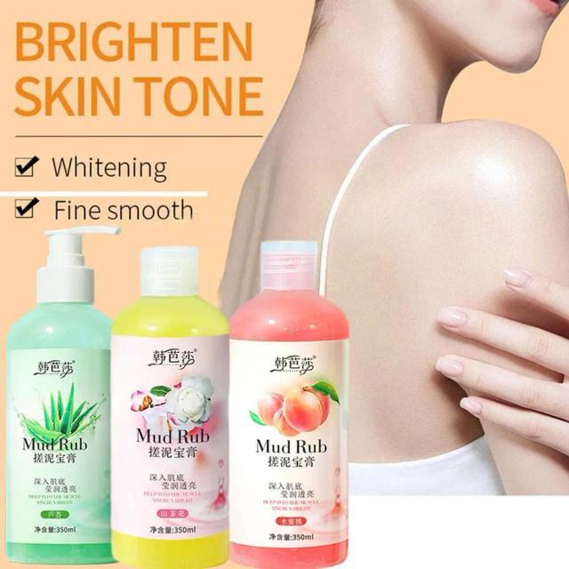 350ml Facial Scrub Exfoliating Cream Whitening Moisturizer L6W3 Peeling Male Mud Gel Deep Care Female And Body Cleaning Rub M6X4 on Productcaster.