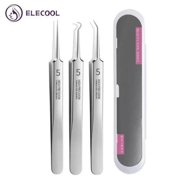 Acne Blackhead Needle Stainless Steel Acnetools Acne Clip Blackhead Tweezers Professional Ultra-fine on Productcaster.