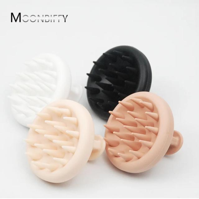 1PC Silicone Head Body Scalp Massage Brush Comb Shampoo Hair Washing Comb Wet and Dry Shower Bath Spa Head Massage Tools on Productcaster.