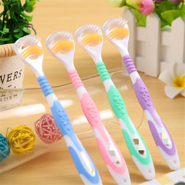 Dual Side Dental Care Cleaner Brush Scraper Oral Tongue Clean Breath Health Tool For Adults Multi Color Clean Tongue Tools on Productcaster.