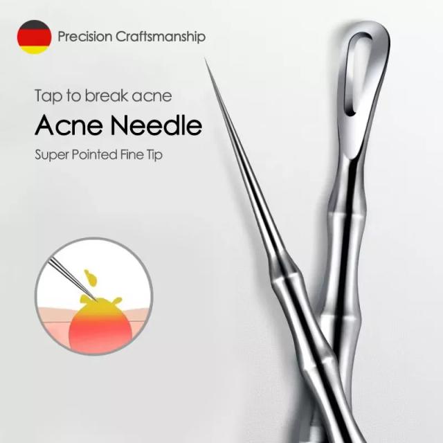 Pimples Blackhead Clip Tweezers Acne Blackhead Removal Needles Beauty Artifact Blemish Extractor Remover Needle Tool Wholesale on Productcaster.