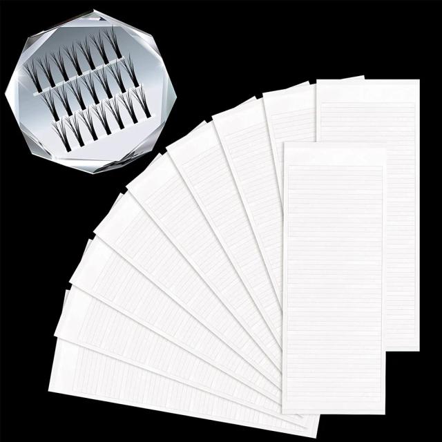 250 Strips Easy Fan Tapes Volume Eyelash Extension Supplies Individual Lashes Storage Sticky Strip Double Faced Adhesive Tapes on Productcaster.