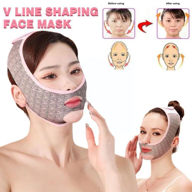 Elastic Face lift V Shaper Bandage Facial Slimming Reusable Chin Up Wrinkle Care Breathable Face Tools Lift Beauty Anti Che S5C4 on Productcaster.