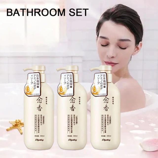 Japanese Shampoo Conditioner Body Wash Suitable For All Hair Types Amino Acid Fragrance Skin Care Bath Lotion Soft Moisture F2J1 on Productcaster.