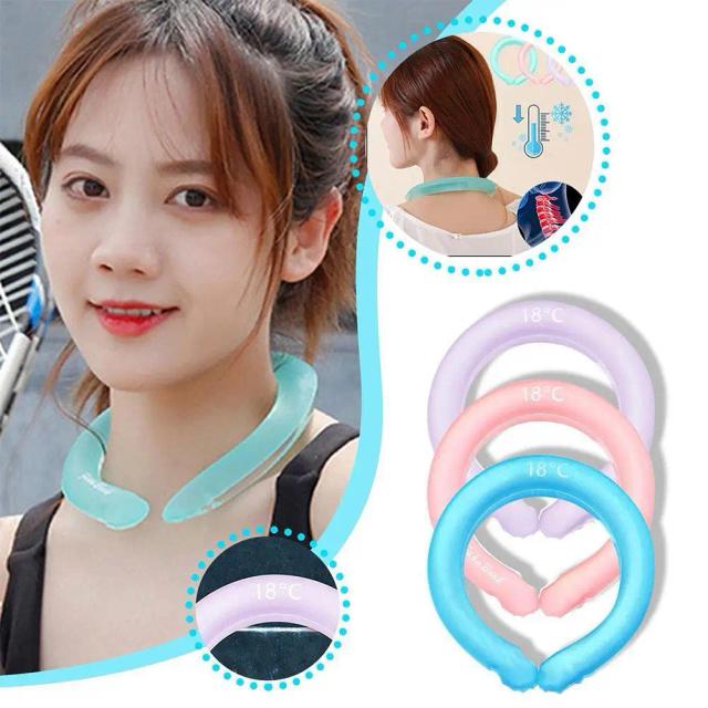 Cooling Neck Wraps Ring Scarf Cool Cooling Neck Cooler Reusable Cooler Tube Outdoor Sports Activities Summer Heat Beauty Health on Productcaster.