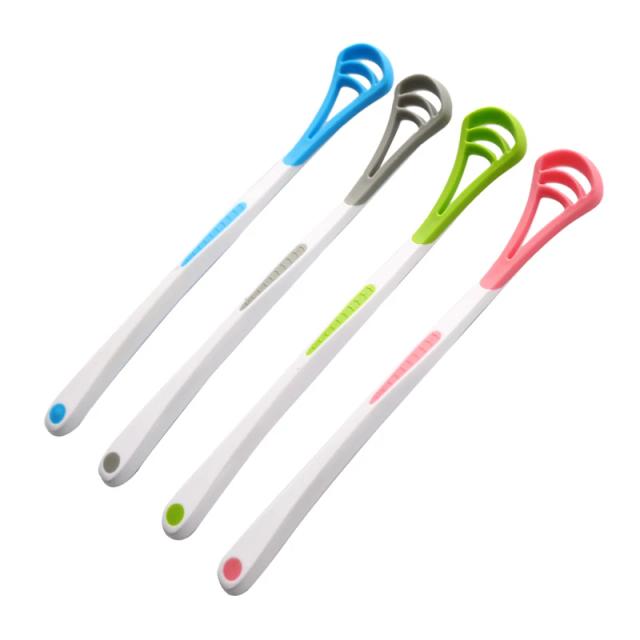 1 Pc Portable Tongue Scraper Care Keep Fresh Breath Maker Cleaning Manual Toothbrush on Productcaster.