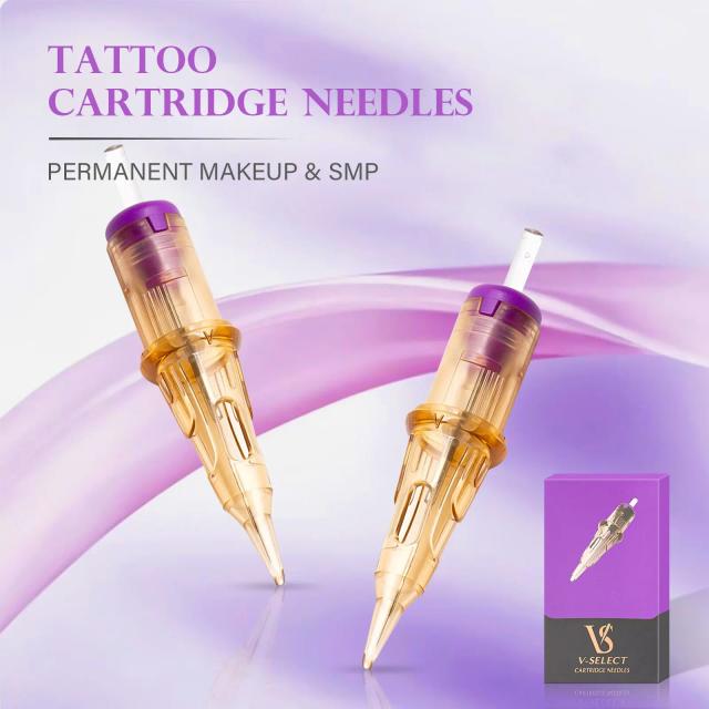 20pcs EZ Cartridge Tattoo Needles SMP V Select Permanent Make-Up 1RL Eyelinver Lips Eyebrows for Cartridge Tattoo Machine Pen on Productcaster.