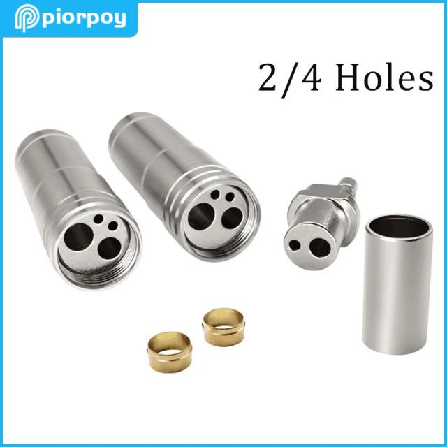 2/4 Holes Dental Handpiece Adapter Dentistry Turbine Connector Hole Change High Speed Piece Pipe Joint Water Rope Screw Head on Productcaster.