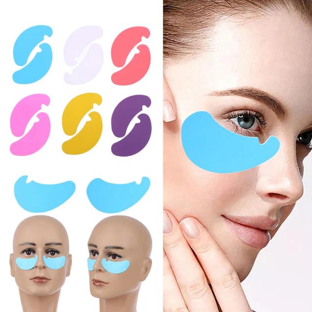 1Pair Reusable Eye Pads Silicone Stripe Lash Lift Eyelash Extension Hydrogel Patches Under Eye Gel Patch Makeup Tools on Productcaster.