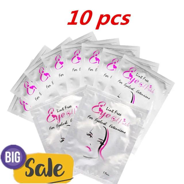 10 Pairs Eyelash Pad Gel Patch Grafting Eyelashes Under Eye Patches Lash Extension Paper Stickers Salon Makeup Tools Supplies on Productcaster.