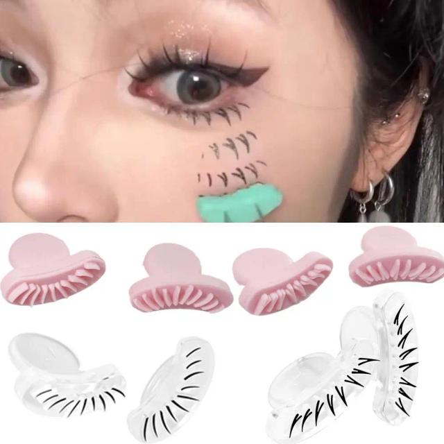 Bottom Lashes Stamp Kit Silicone Lower Lash Clusters Extensions False Eyelashes Realistic Lashes Tool Various Style Eyelash Seal on Productcaster.