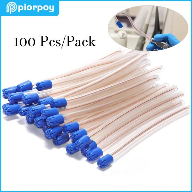 100 Pcs Disposable Saliva Ejector Dental Low Volume Suction Tips Aspirator Tube Spray Nozzles Oral Care Tool Dentistry Materials on Productcaster.