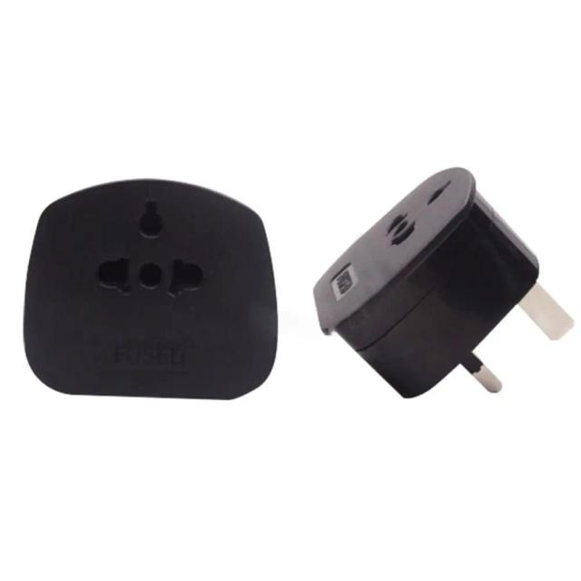 EU, US To UK 13A 3 Pin With Fused Conversion Plug Power Socket Power Plug Holiday Adaptor on Productcaster.