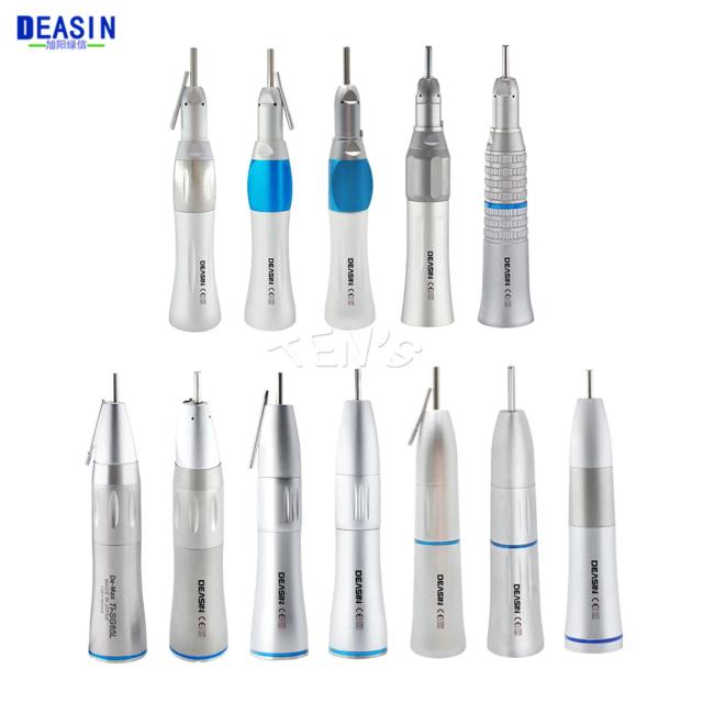 Deasin Dental Blue Ring LED E-type External Water Spray Straight Handpiece Dentistry Tools on Productcaster.