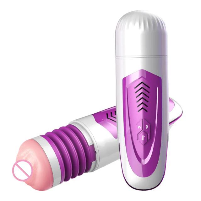 1PCS Powerful Automatic Interactive 10-Vibration Voice Silicone 42 Degree Heating Penis trainer Male Masturbator Sex Toy for Men on Productcaster.