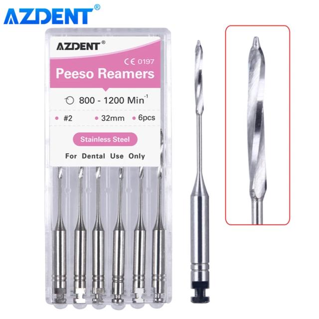 AZDENT Dental Endodontic Drill Gates Glidden Peeso Reamers Rotary Paste Carriers 32mm/25mm Engine Use Stainless Steel Endo Files on Productcaster.