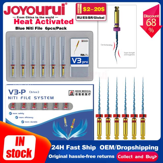 6Pcs/Pack Dental Root Canal File Endo Rotary Files Endodontic Files 25mm SX-F3 Nickel Titainium Instrument Dentistry Tool Tips on Productcaster.