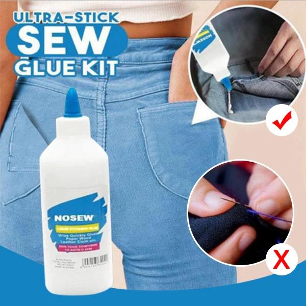 New Ultra-stick Sew Glue Durable Stitch Liquid Sewing Glue Universal for Fabric PVC Glue Adhesives Sealers Hardware Improvement on Productcaster.