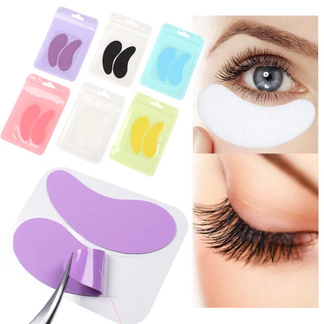 Eyelash Patchehes Reusable Silicone Under Eye Pads Eyelash Perm Rods Lash Lift Eye Sticker Eyelash Extension Patch Makeup Tools on Productcaster.