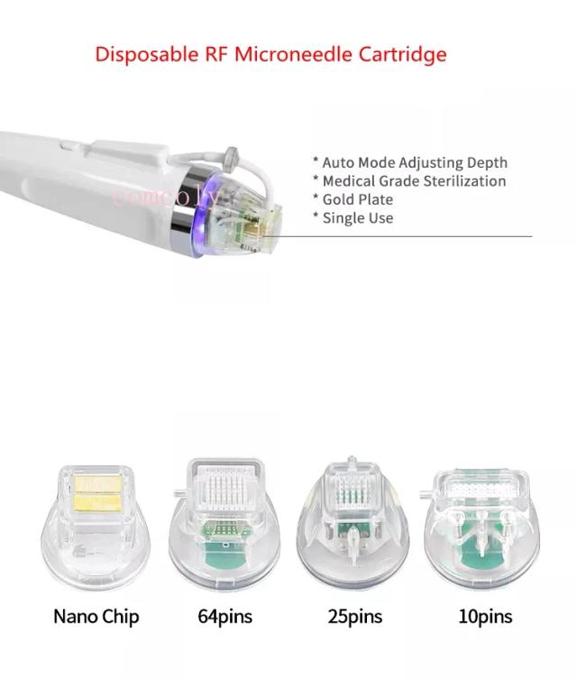 Disposable Fractional Microneedle RF Cartridge 10/25/64 pins Nano Needle Micro Chip Consumable Micro Needle for Tattoo on Productcaster.