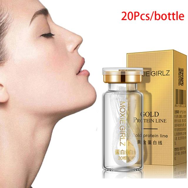 20 Lines Thread No Needle Silk Fibroine Line Essence Collagen Facial Thread on Productcaster.