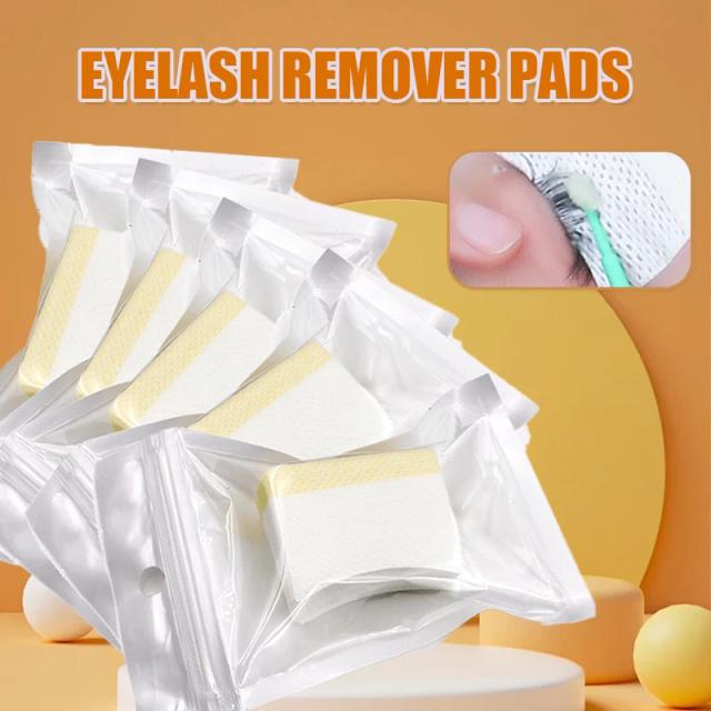 40/200PCS Disposable Eyelash Remover Cotton Pads Sticker For Removing Under Eye Pads Patches For Makeup Extension Tool on Productcaster.