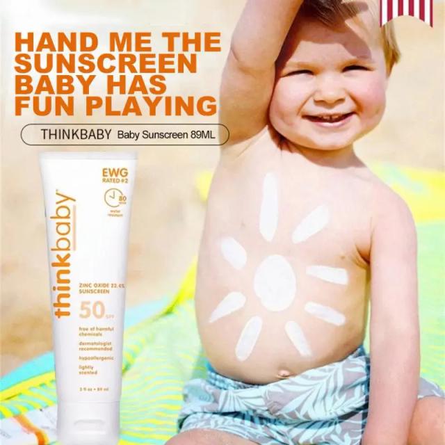 SPF 50 Face Sunscreen Cream For Kids Sunblock Waterproof Anti UV Sun Protection For Children Oil-free Outdoor Sunscreen Cream on Productcaster.