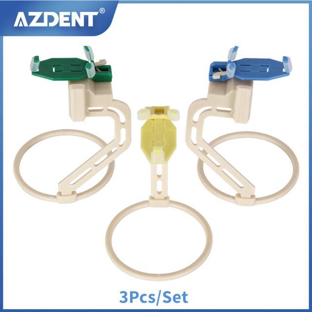 Dental X-Ray Sensor Positioner Holder Dental Lab Digital X-Ray Film Locator Dentist Portable Plastic Positioning Tool 3Pcs/Set on Productcaster.